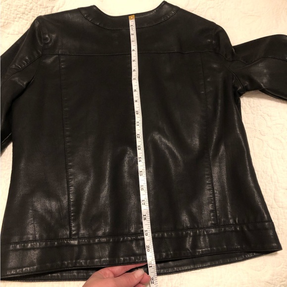 Joe Fresh pleather size Med black jacket - Picture 7 of 10